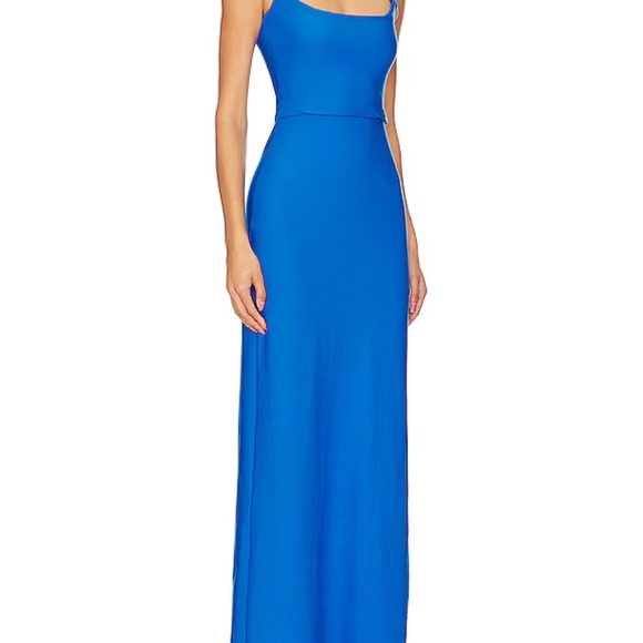 REVOLVE  saudade  de voce French Blue Maxi Dress in Blue size M. NWT - Picture 3 of 5